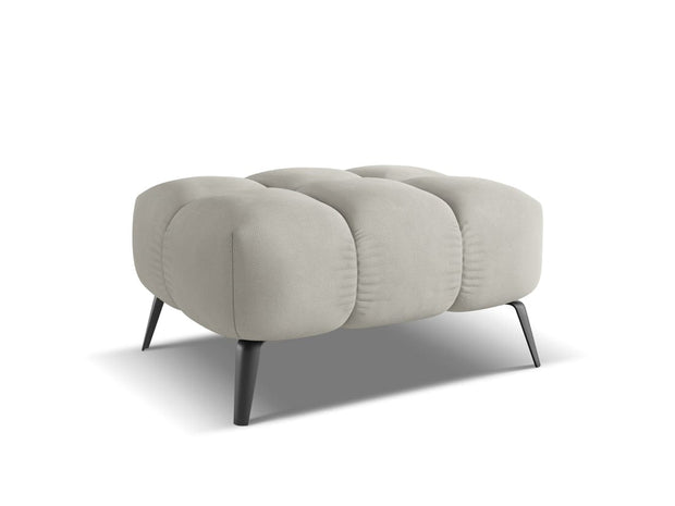 Makamii Taburet tapitat cu stofa, Nalu C25 Bej / Negru, l78xA60xH41 cm