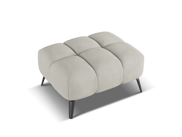 Makamii Taburet tapitat cu stofa, Nalu C25 Bej / Negru, l78xA60xH41 cm