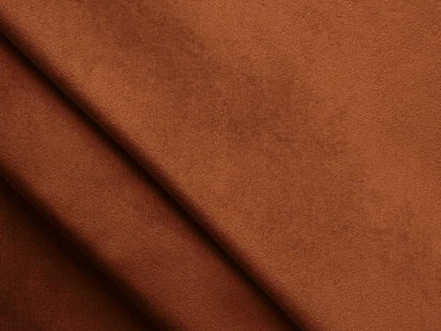 Makamii Taburet tapitat cu stofa, Nalu Velvet C24 Caramiziu / Negru, l78xA60xH41 cm