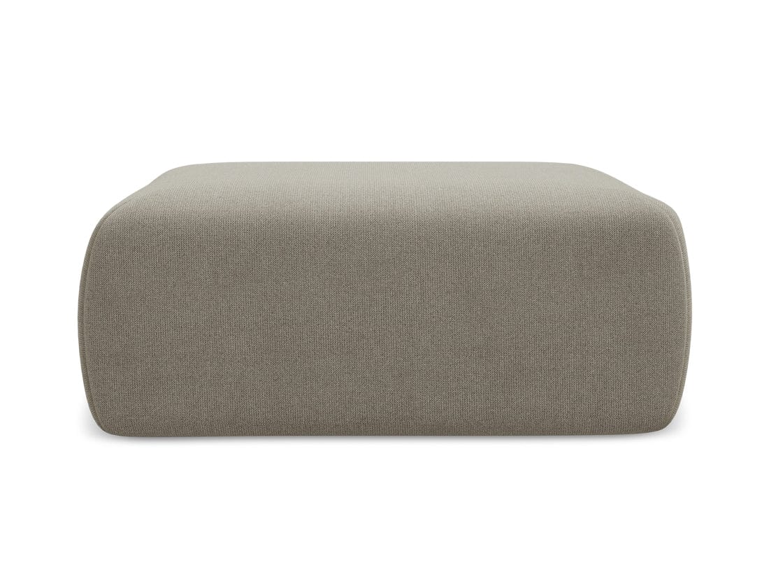 Makamii Taburet tapitat cu stofa, Nanea C14 Bej Inchis / Negru, l102xA62xH40 cm