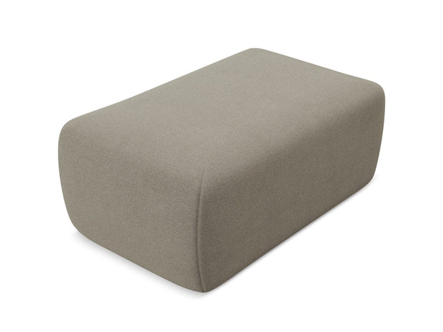 Makamii Taburet tapitat cu stofa, Nanea C14 Bej Inchis / Negru, l102xA62xH40 cm