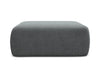 Makamii Taburet tapitat cu stofa, Nanea C16 Gri / Negru, l102xA62xH40 cm