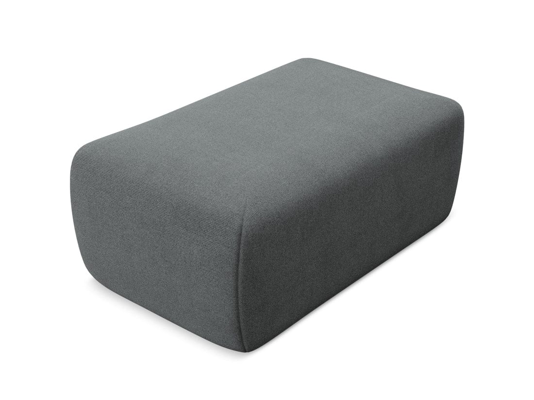 Makamii Taburet tapitat cu stofa, Nanea C16 Gri / Negru, l102xA62xH40 cm