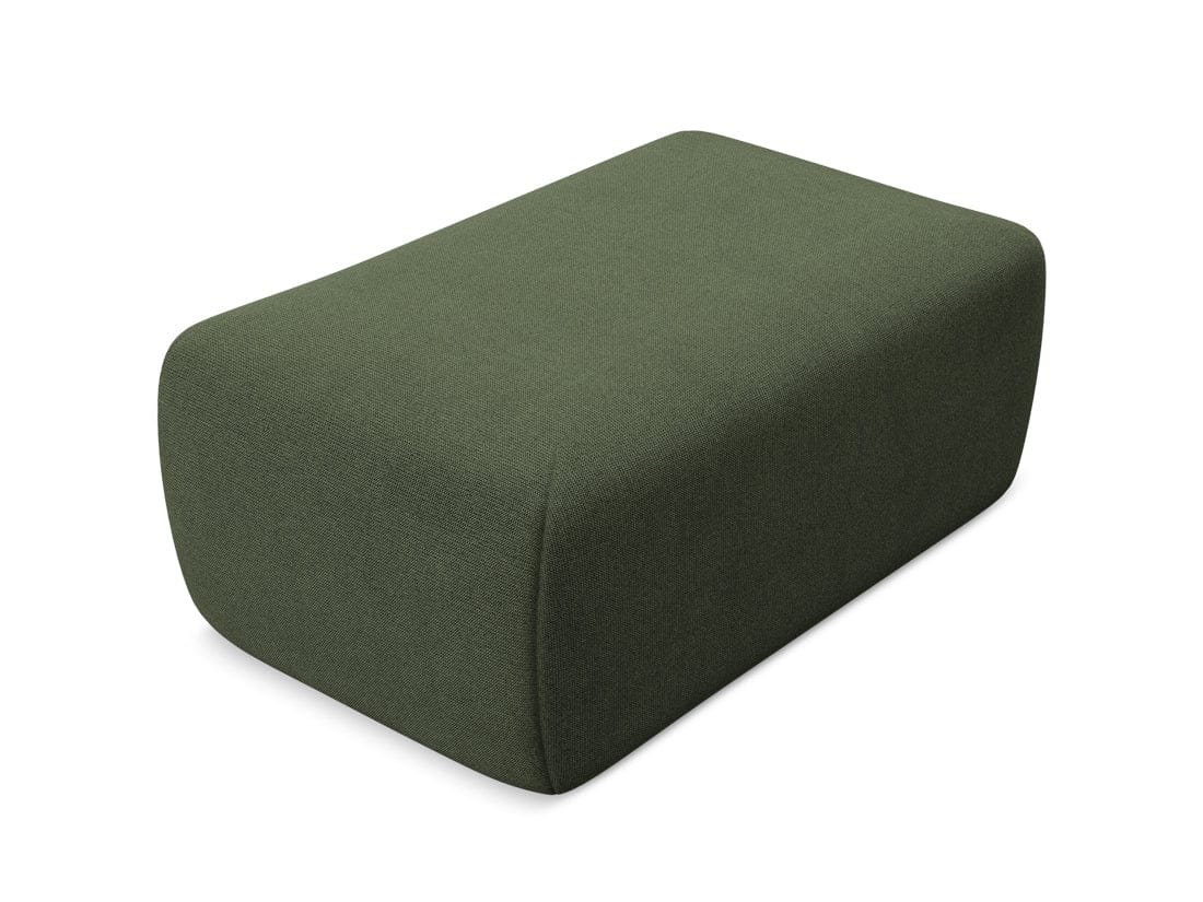 Makamii Taburet tapitat cu stofa, Nanea C2 Verde Olive / Negru, l102xA62xH40 cm