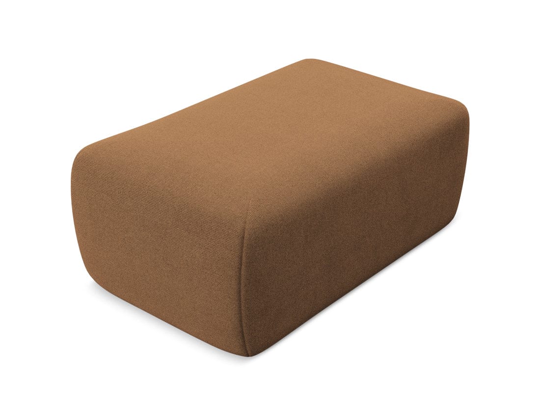 Makamii Taburet tapitat cu stofa, Nanea C9 Caramiziu / Negru, l102xA62xH40 cm