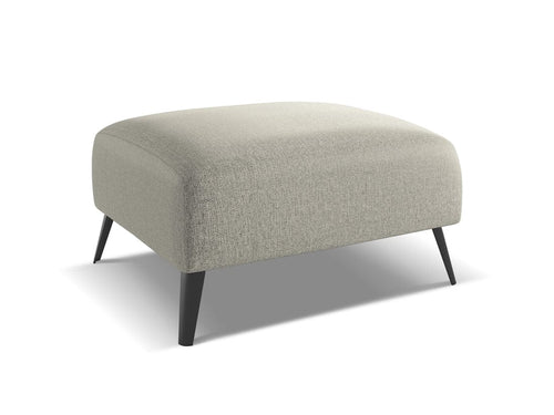 Makamii Taburet tapitat cu stofa, Nani C11 Bej Deschis / Negru, l70xA60xH42 cm