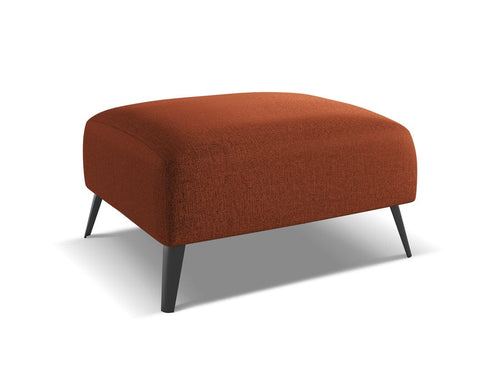 Makamii Taburet tapitat cu stofa, Nani C18 Caramiziu / Negru, l70xA60xH42 cm