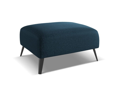 Makamii Taburet tapitat cu stofa, Nani C2 Albastru Inchis / Negru, l70xA60xH42 cm