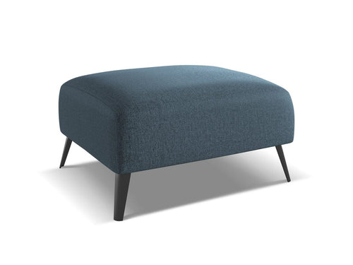 Makamii Taburet tapitat cu stofa, Nani C3 Albastru / Negru, l70xA60xH42 cm