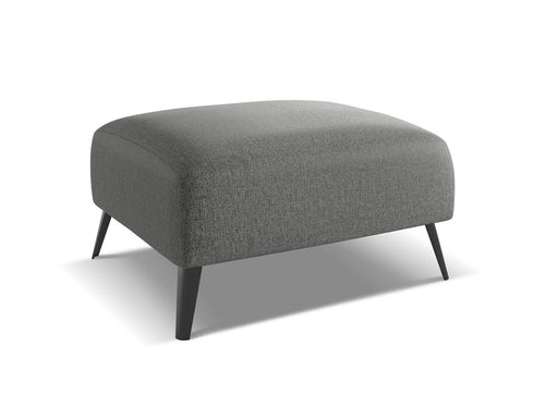 Makamii Taburet tapitat cu stofa, Nani C5 Gri / Negru, l70xA60xH42 cm