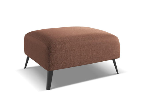 Makamii Taburet tapitat cu stofa, Nani C7 Caramiziu / Negru, l70xA60xH42 cm