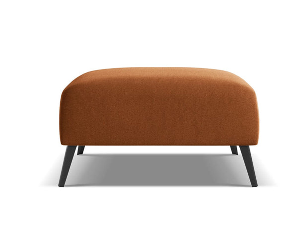 Makamii Taburet tapitat cu stofa, Nani Velvet C12 Caramiziu / Negru, l70xA60xH42 cm