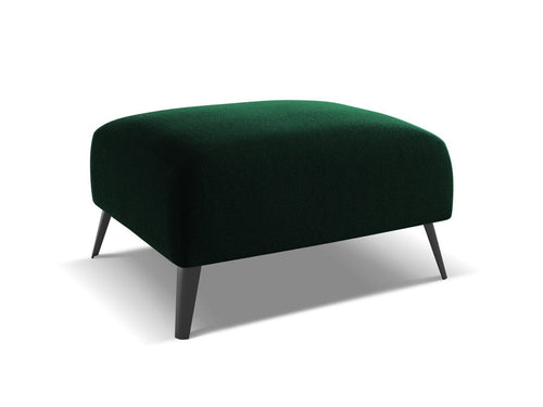Makamii Taburet tapitat cu stofa, Nani Velvet C24 Verde / Negru, l70xA60xH42 cm