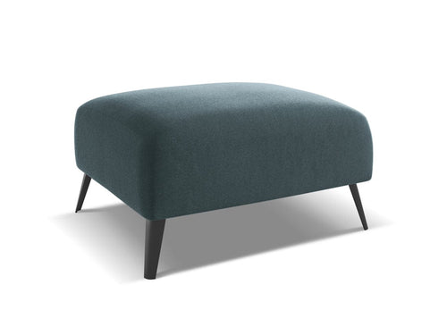 Makamii Taburet tapitat cu stofa, Nani Velvet C27 Marin / Negru, l70xA60xH42 cm