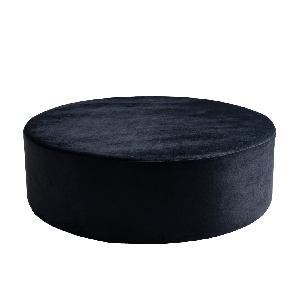 Taburet tapitat cu stofa, Sari Mov, Ø100xH35 cm