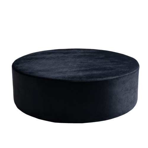 Taburet tapitat cu stofa, Sari Mov, Ø100xH35 cm