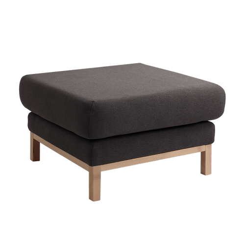 Taburet tapitat cu stofa, Scandic Antracit, l80xA80xH46 cm