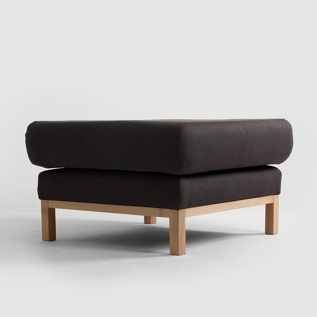 Taburet tapitat cu stofa, Scandic Antracit, l80xA80xH46 cm (2)