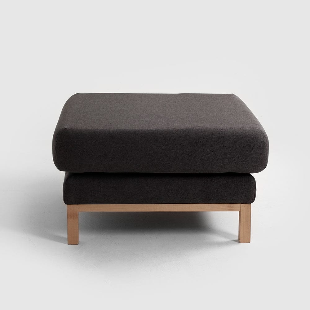 Taburet tapitat cu stofa, Scandic Antracit, l80xA80xH46 cm (3)