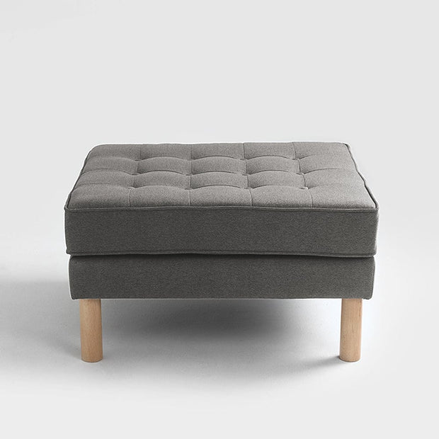 Taburet tapitat cu stofa, Topic Wood Gri, l75xA65xH45 cm (3)