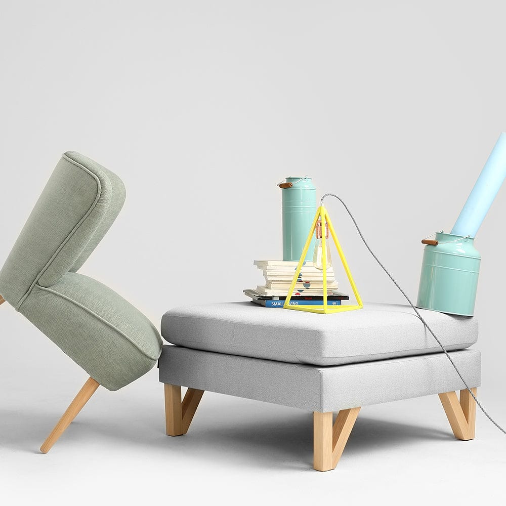 Taburet tapitat cu stofa, Willy Gri, l72xA72xH42 cm (1)