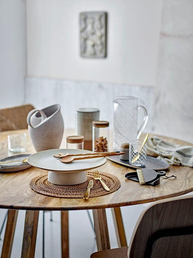 Tava pentru servire din ceramica, Marquez Natural, Ø31xH8.5 cm (2)