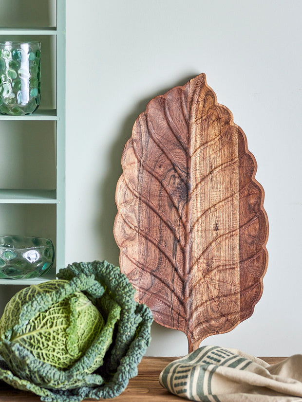 Bloomingville Tava pentru servire din lemn de acacia, Mikko Natural, L46xl25xH2,5 cm