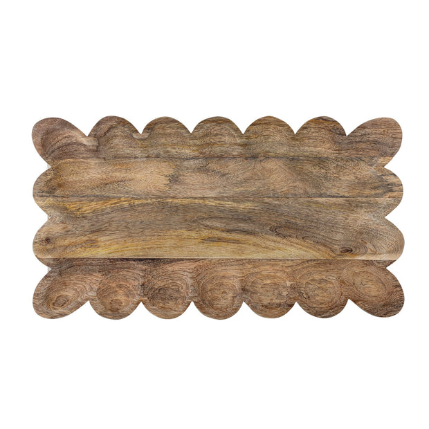 Bloomingville Tava pentru servire din lemn de mango, Kallo Natural, L44,5xl24,5xH2 cm