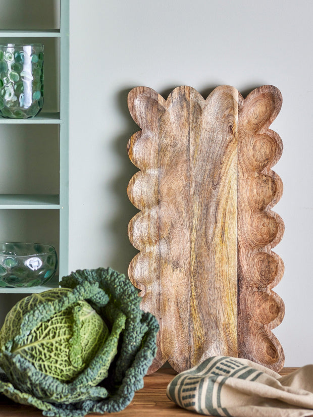 Bloomingville Tava pentru servire din lemn de mango, Kallo Natural, L44,5xl24,5xH2 cm