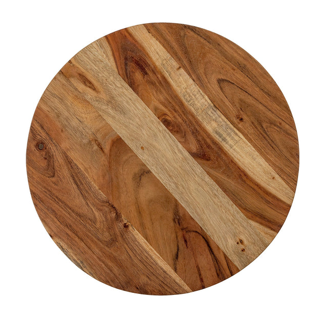 Tava pentru servire din lemn, Elenor Natural, Ø40.5xH4.5 cm (2)