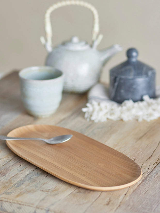 Tava pentru servire din lemn, Leyton Natural, L31xl15xH1.5 cm (3)