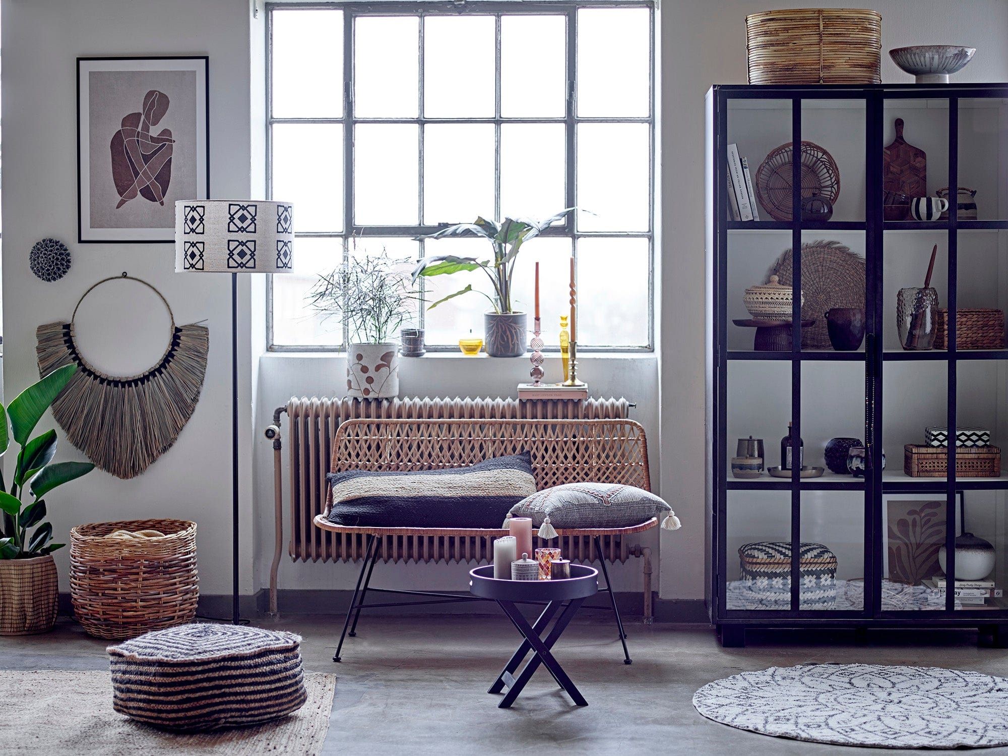 Tava pentru servire din lemn, Loisa Maro, Ø30.5xH13 cm (2)