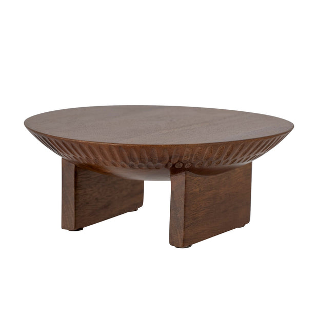 Tava pentru servire din lemn, Miho Maro, Ø25.5xH10 cm