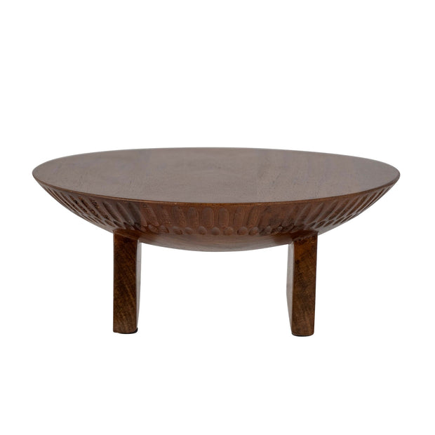 Tava pentru servire din lemn, Miho Maro, Ø25.5xH10 cm (1)