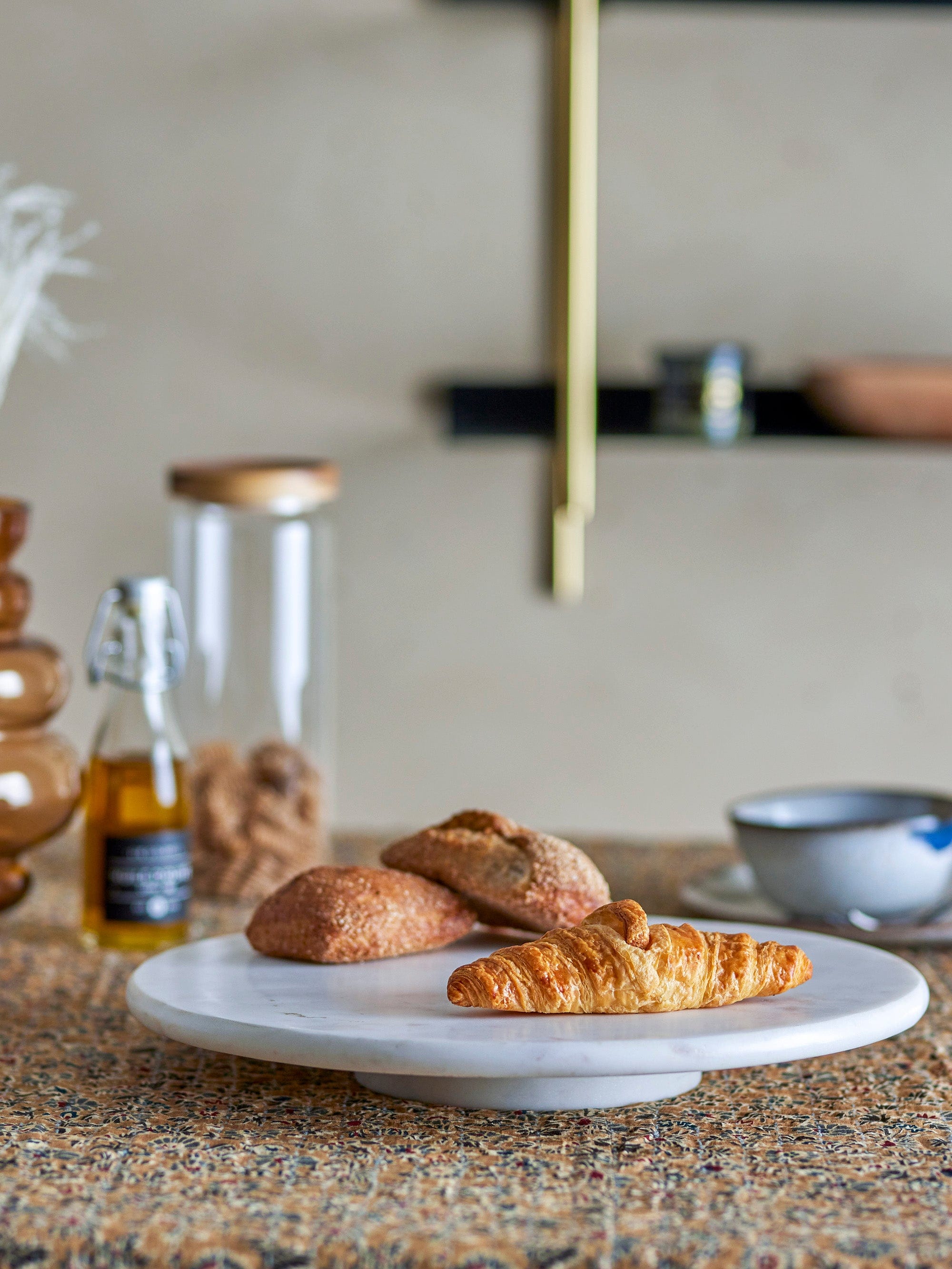 Tava pentru servire din marmura, Ellin Alb, Ø35.5xH4 cm (1)