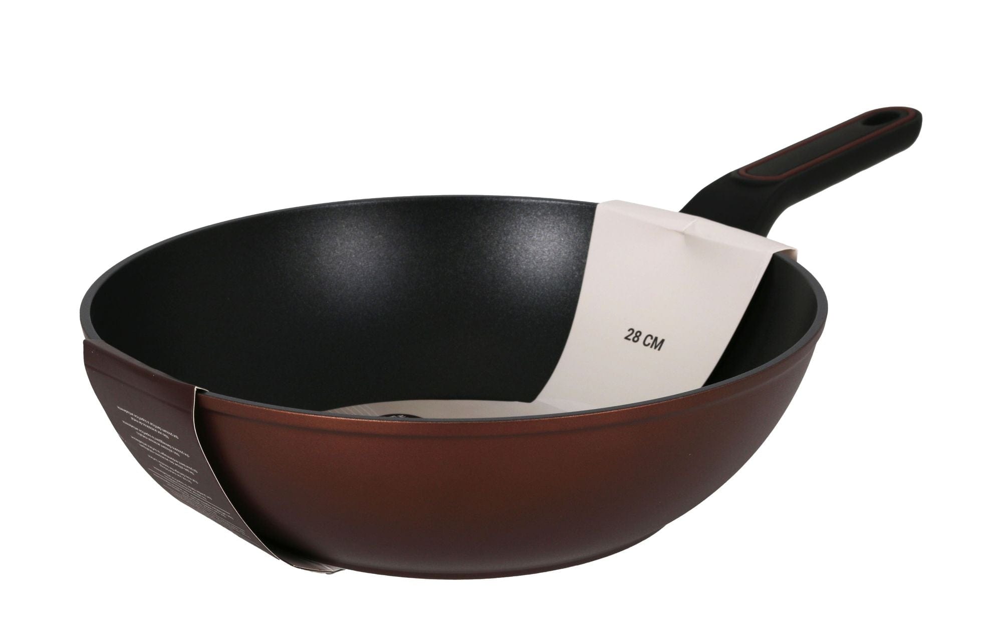 Tigaie wok din aluminiu, Ø28 cm, Sahara Maro / Negru (2)