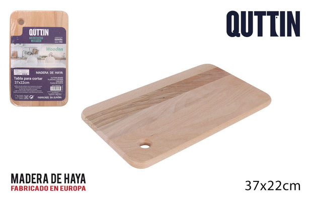 Tocator din bambus, Quttin Natural, L37xl22xH1,8 cm