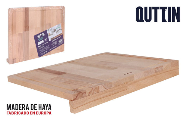 Tocator din bambus, Quttin Natural, L45xl35xH1,7 cm