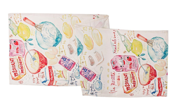 Traversa de masa din poliester Ricetta Alb, 45 x 150 cm