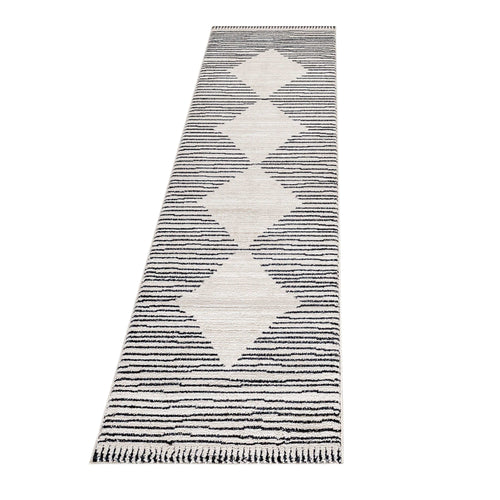 Traversa din poliester Taznaxt 5105 Striped Crem & AYYTPCH-TAZNAXT5105CREAM-TRAVERSA