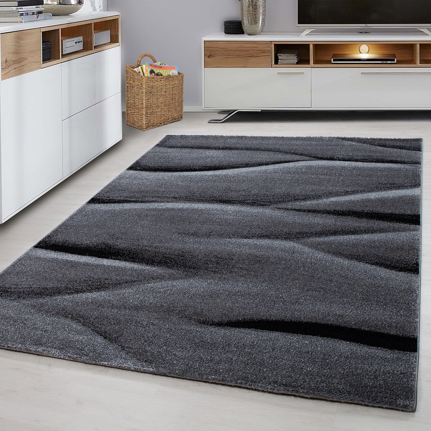 Ayyildiz Teppiche 80 X 150 cm Traversa din PP Lucca 1840 Ombre Negru