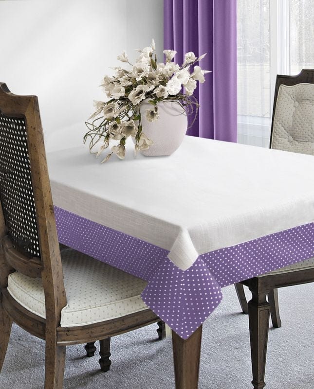 BFSummer Traversa masa Alma Crem / Purpuriu, 40 x 140 cm