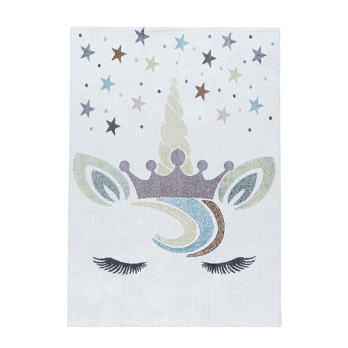 Traversa pentru copii din PP Lucky 3613 Unicorn Alb & AYYTPCH-LUCKY3613WHITE-TRAVERSA