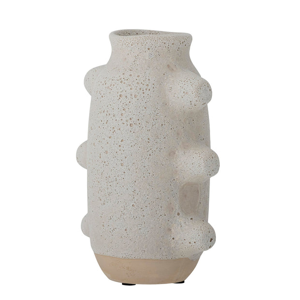 Vaza decorativa din ceramica, Birka Alb, L16xl11xH23 cm (1)