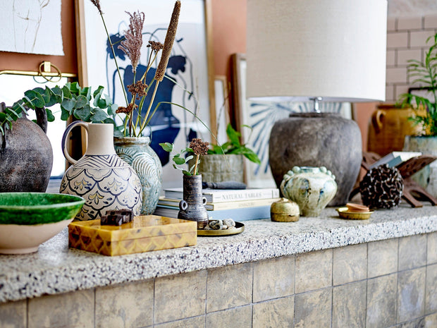 Vaza decorativa din ceramica, Casaya Maro, L10xl7,5xH13,5 cm (3)