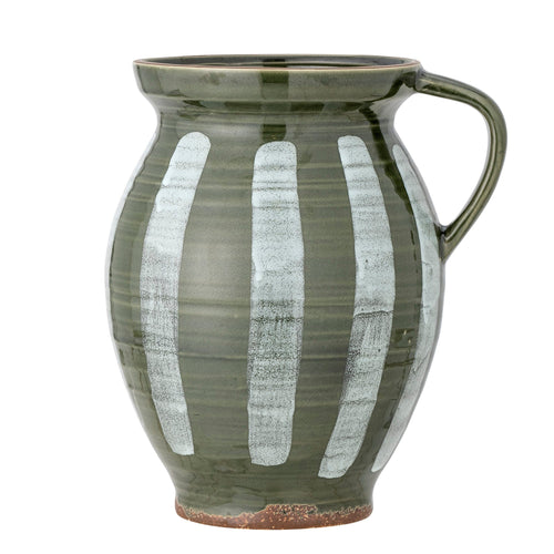 Vaza decorativa din ceramica, Frigg Verde, L23xl19xH26 cm
