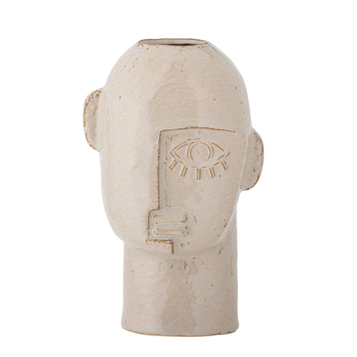 Vaza decorativa din ceramica, Lizzie Natural, Ø15,5xH25,5 cm