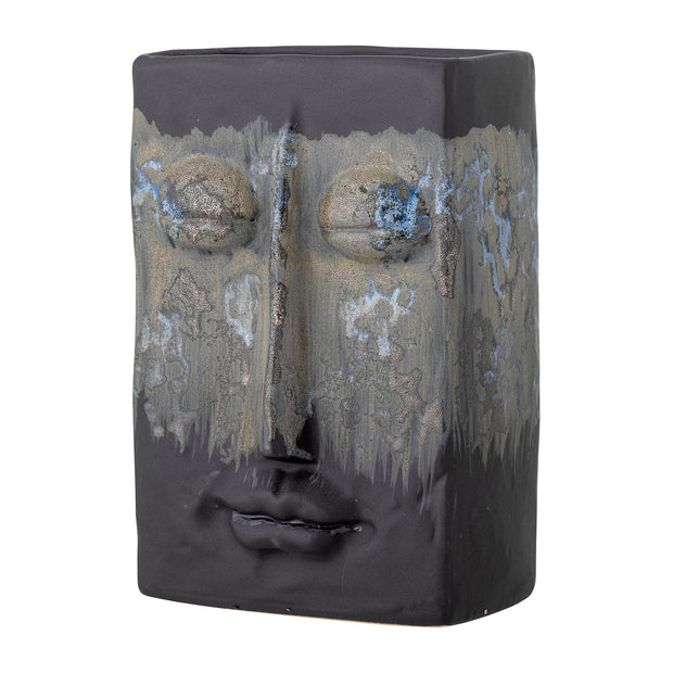 Vaza decorativa din ceramica, Nasru Negru, L15xl10,5xH22 cm (2)