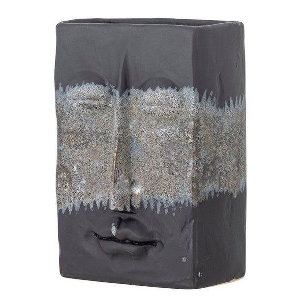 Vaza decorativa din ceramica, Nasru Negru, L15xl10,5xH22 cm (3)