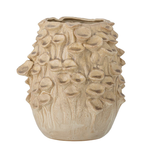 Vaza decorativa din ceramica, Rigo Natural, L21xl20,5xH24 cm